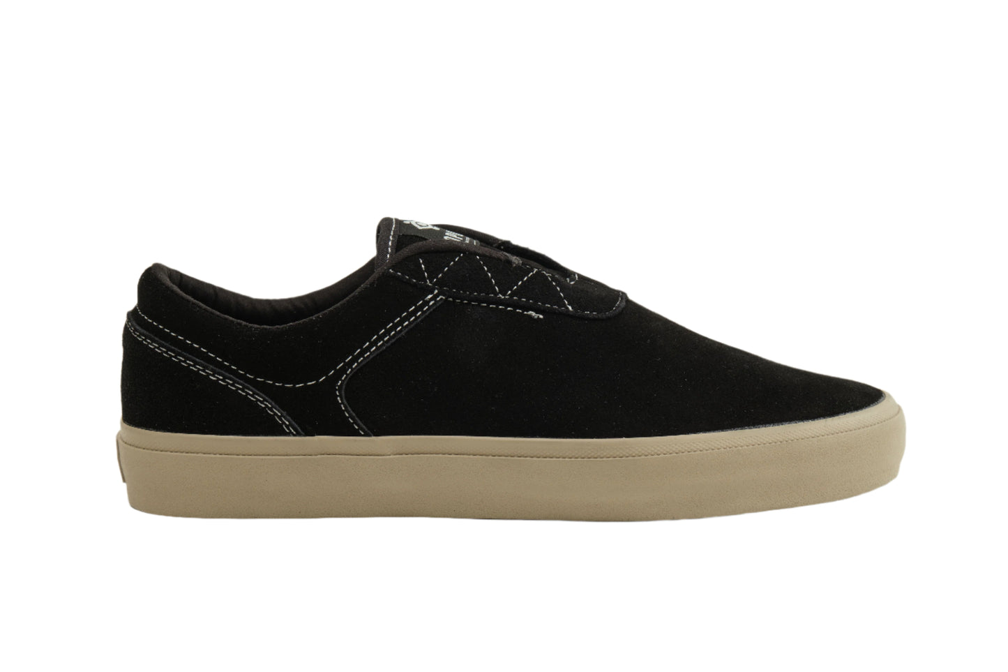 Honey Slip - Black Suede / Cream