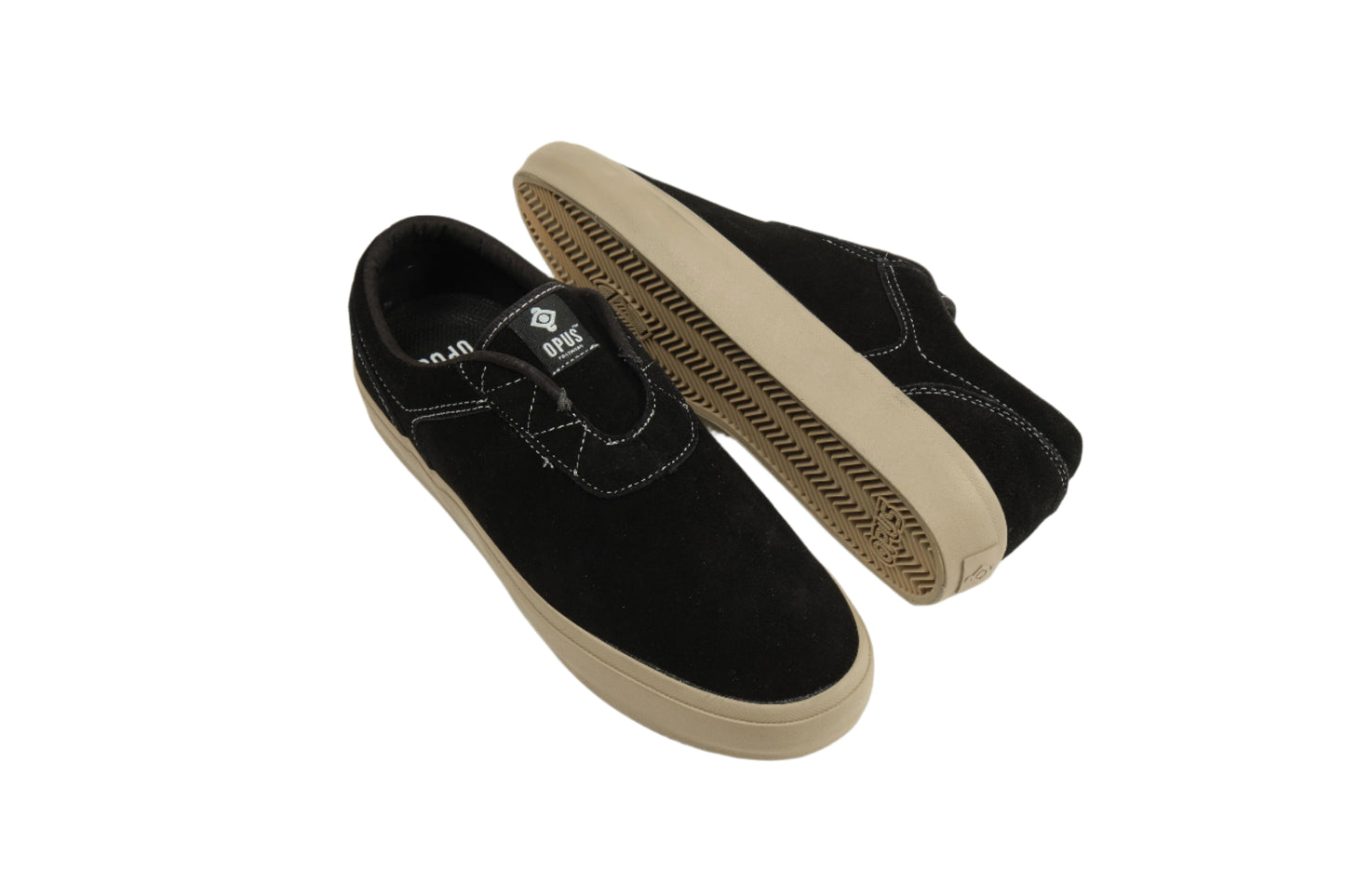 Honey Slip - Black Suede / Cream