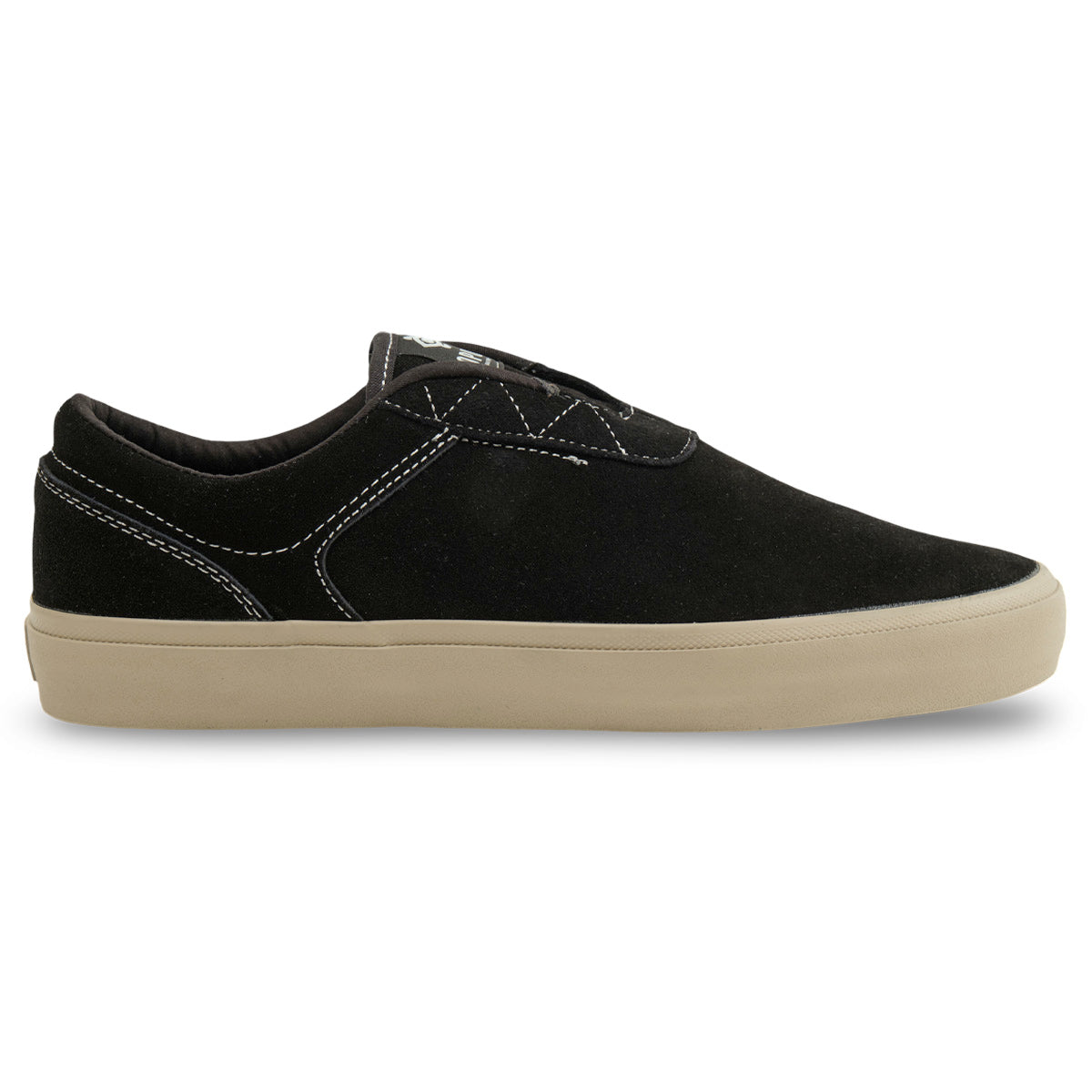 Honey Slip - Black Suede / Cream