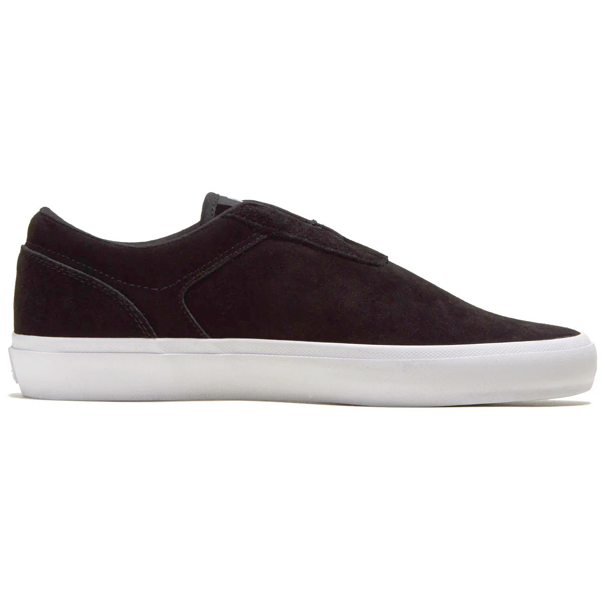 Honey Slip - Black Suede / White